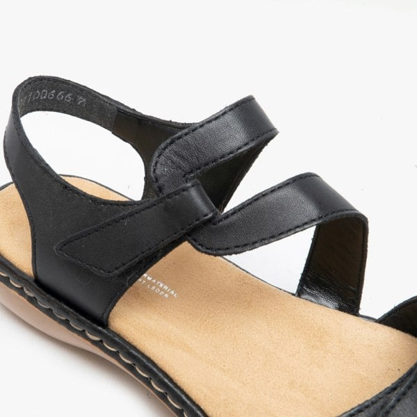 Rieker Damen Womens Sandals - Black