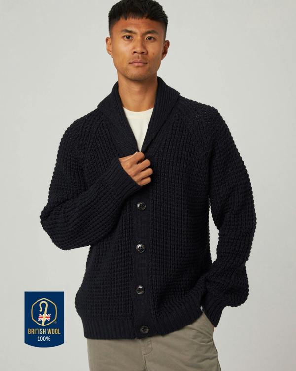 Peregrine  Waffle Shawl Cardigan