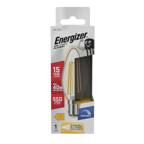 Energizer LED Candle Bulb - White - 