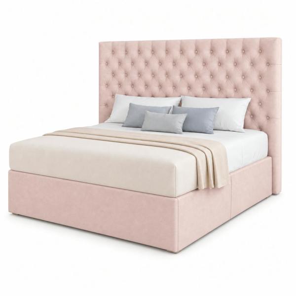 Great British Beds Topaz Divan Bed - Pink Plush