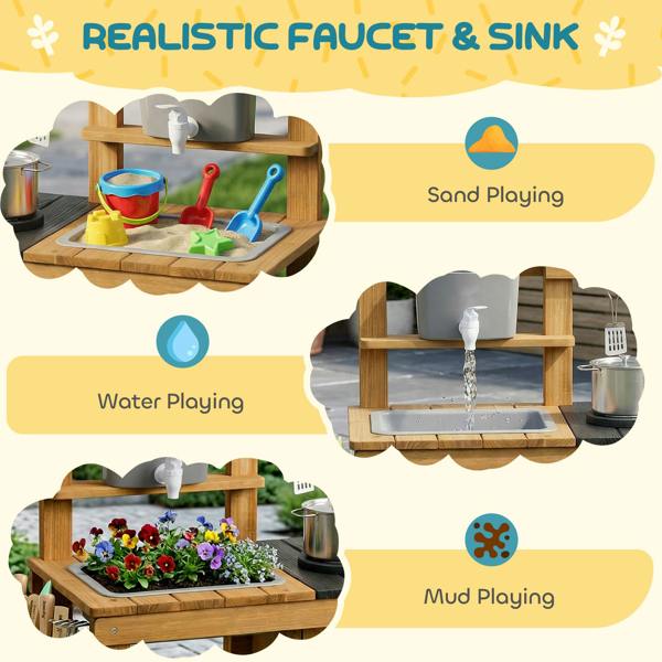 Outdoor Kids Kitchen Playset