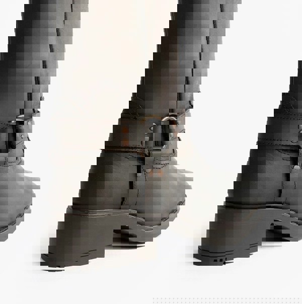 Woodland HIGH HARLEY Mens Leather Western Boots Dark Brown