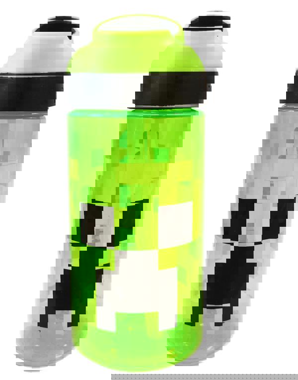 Minecraft Boys Green Creeper Lunch Bag Bottle and Snack Pot (One Size)