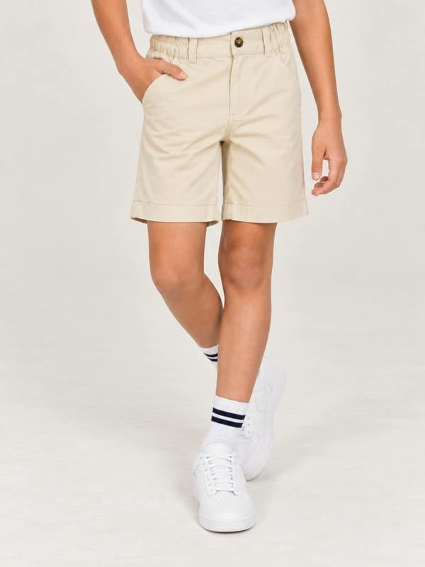 Childsplay Boys Pocket Gabardine Shorts in Beige