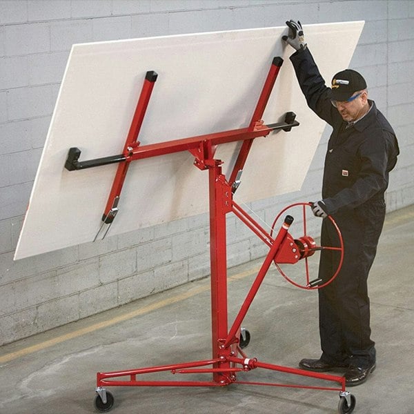 Drywall Hosit Panel Lifter with Convenient Design and Easy Assembly Cranes Living and Home Red