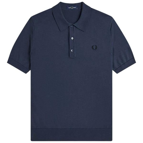 Fred Perry Cotton Knitted Polo Shirt