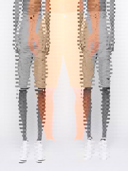 Crosshatch Jamstar Cargo Shorts Tan