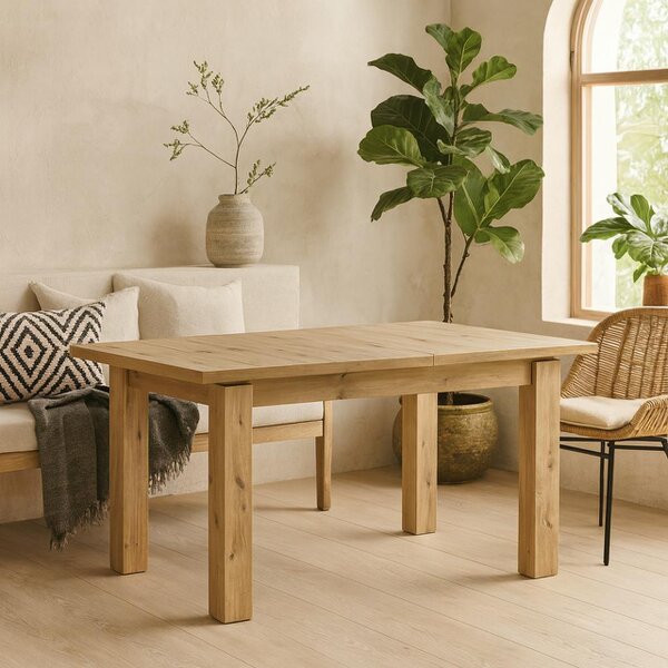 Wyld Haus Faro 8 Seater Extendable Artisan Oak Effect Dining Table