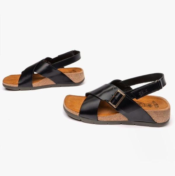 Fly London CHLO852FLY Womens Slingback Crossover Sandals Black