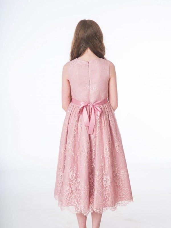 rear of lace dress