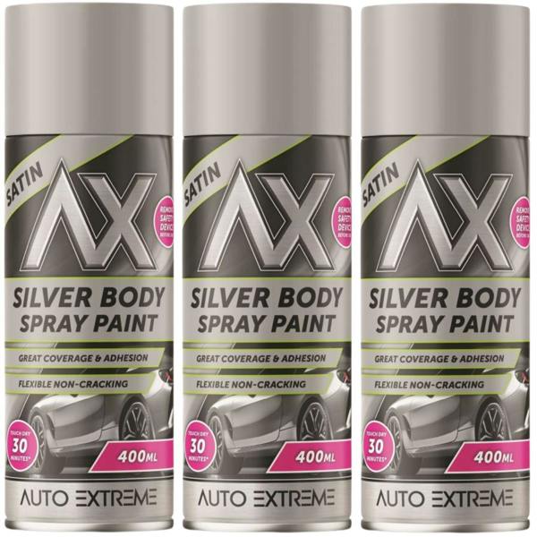 Auto Extreme 3X Auto Extreme Silver Spray Paint 400ml