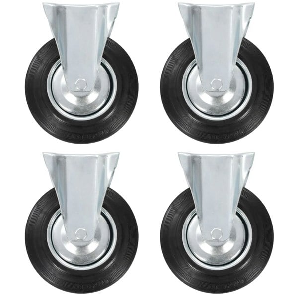 Berkfield Fixed Casters 4 pcs  200 mm