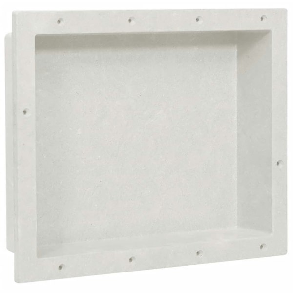 Berkfield Shower Niche Matt White 41x51x10 cm