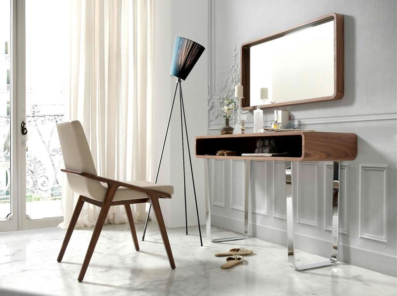 Angel Cerdá Rectangular Walnut Wall Mirror 3035