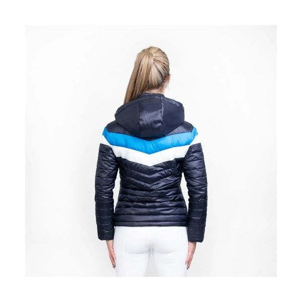 Coldstream Womens Southdean Quilted Coat - Navy/White/Blue
