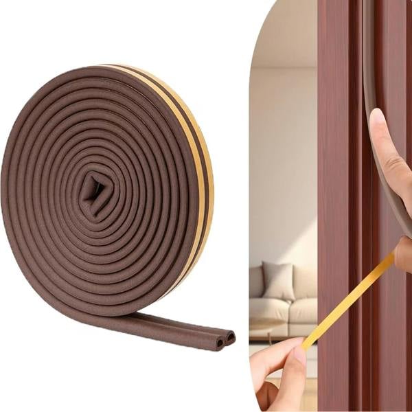 ATEK 5m D-Shape Self Adhesive Door Window Draught Excluder Seal