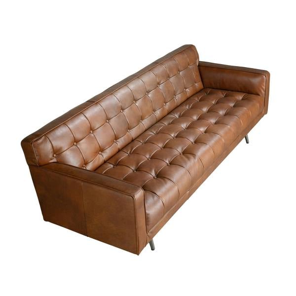Angel Cerdá Chester sofa in dark brown leather 6224/6225