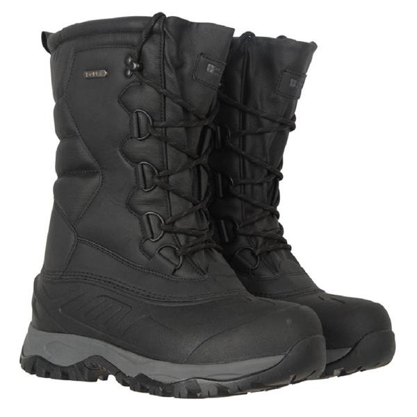 Mountain Warehouse Mens Nevis Extreme Suede Snow Boots - Jet Black