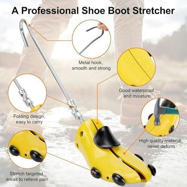 Dyzi Adjustable Boot Shoe Stretcher UK 7-12 Length Width Expander 1Pc