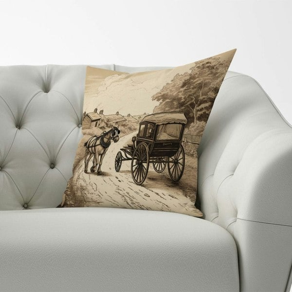 Warren Reed A Horse And His Cart Cushions