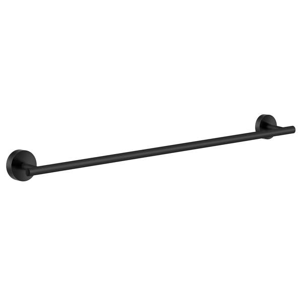 Matt black towel rail