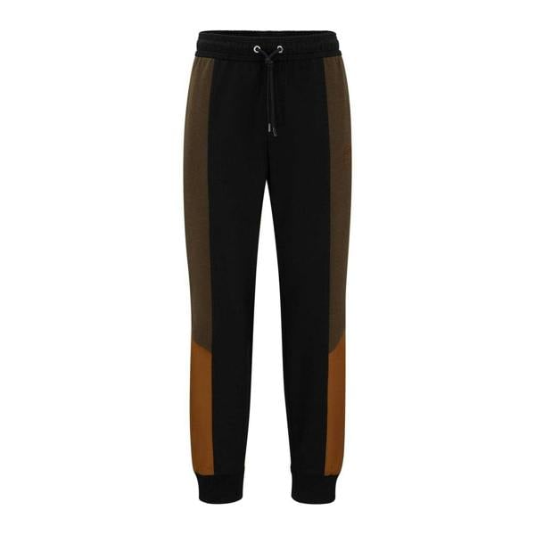 Boss Mens Lamont Colour Block Slim Jogging Bottoms - Green - 