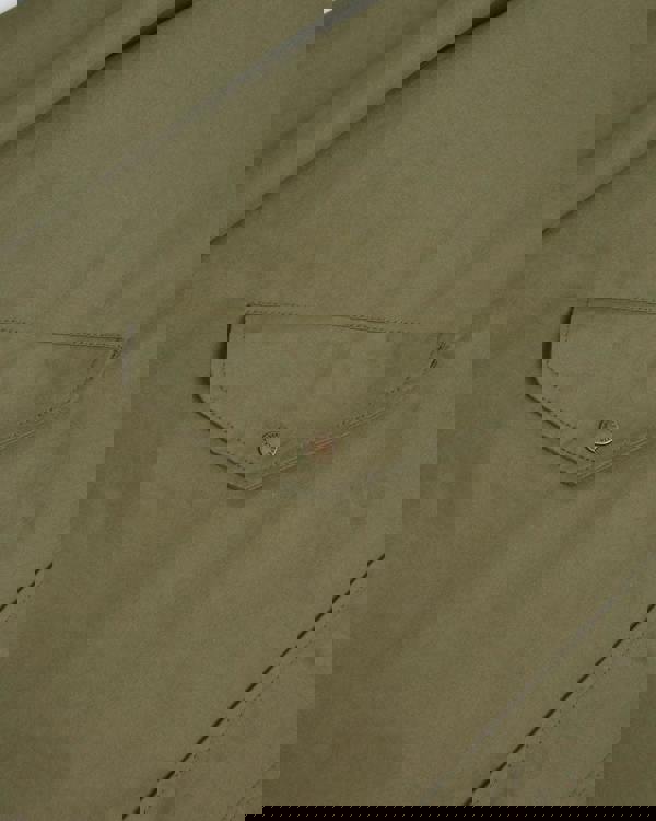 Lambretta Mens Shower Resistant Hooded Classic Badge Fishtail Parka