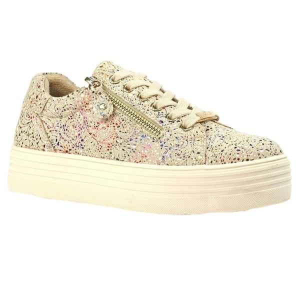 Lunar Womens/Ladies Detroit Trainers - Natural