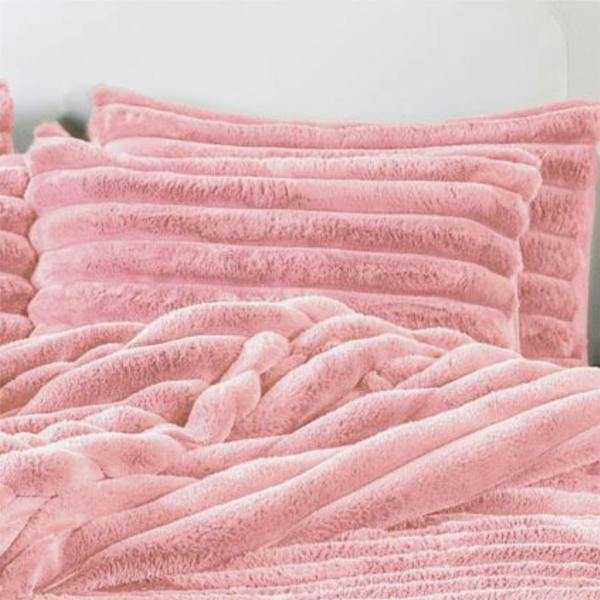 Big Cord Teddy Blush Duvet Cover Set