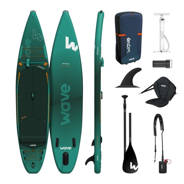 Wave Pro 2.0 SUP | Inflatable Paddleboard & Accessories | 12'6ft