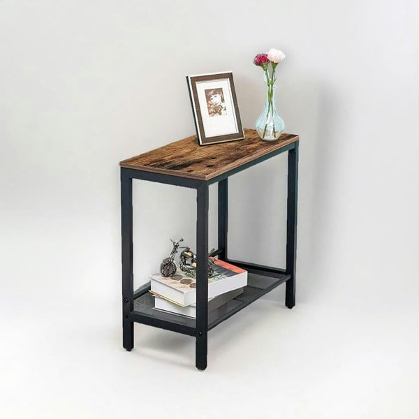 Rafaelo Mobilia Small Side Table with Flat or Slant Adjustable Shelf