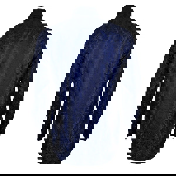 Kensington Paisley Jacquard Shirt – Navy Blue