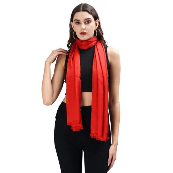 Cath Kidston Plain Viscose Lightweight Scarf - Red - 