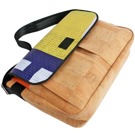 SVNX Upcycled Large Messenger Laptop Bag