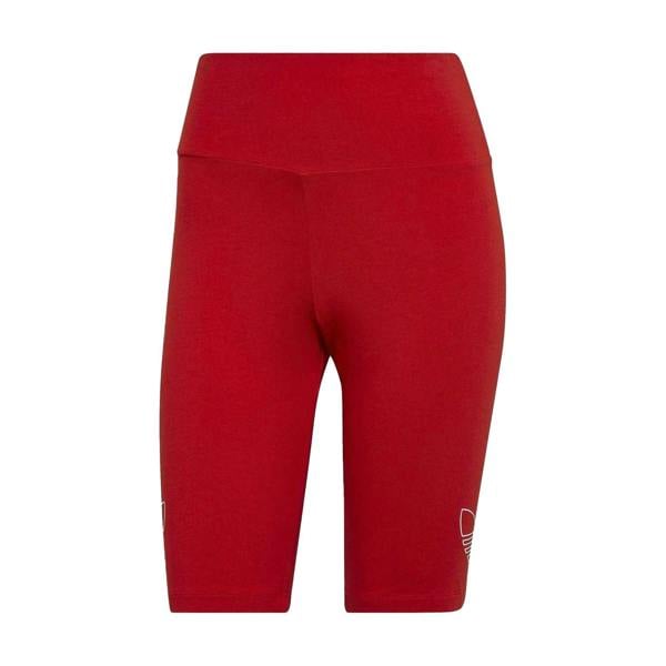 Adidas Womens/Ladies Originals Trefoil Slim Cycling Shorts - Vivid Red - 
