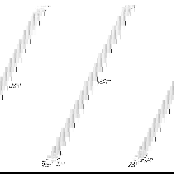 Monstershop Traditional 2 Column Radiator - 1800 x 202mm - White