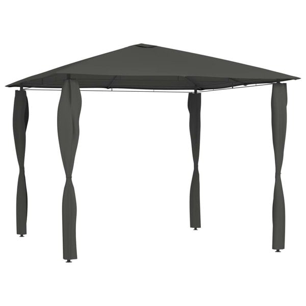 Berkfield Gazebo with Post Covers 3x3x2.6 m Anthracite 160 g/ma_