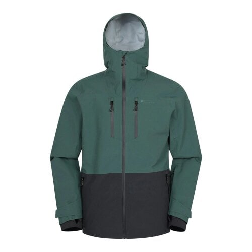 Mountain Warehouse Mens Juno Extreme Waterproof Ski Jacket - Dark Green
