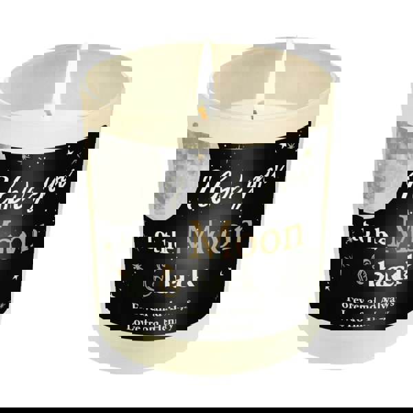 Personalised Memento Company Personalised Moon & Back Scented Jar Candle