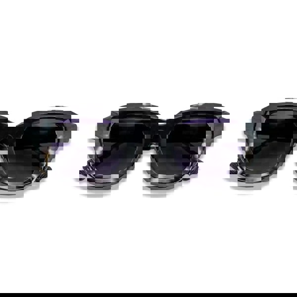 De-Gamme Milan - Black Geometric Frame Rectangle Polarized Sunglasses