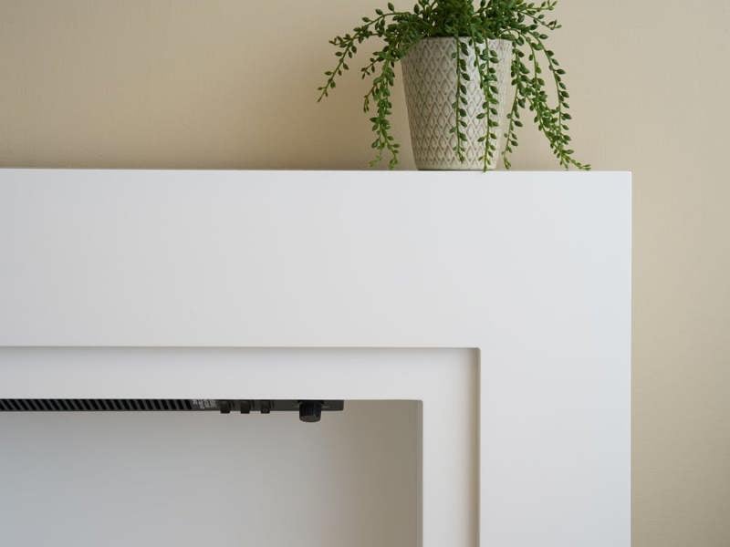 Sureflame Mondrian Electric Fireplace Suite in White