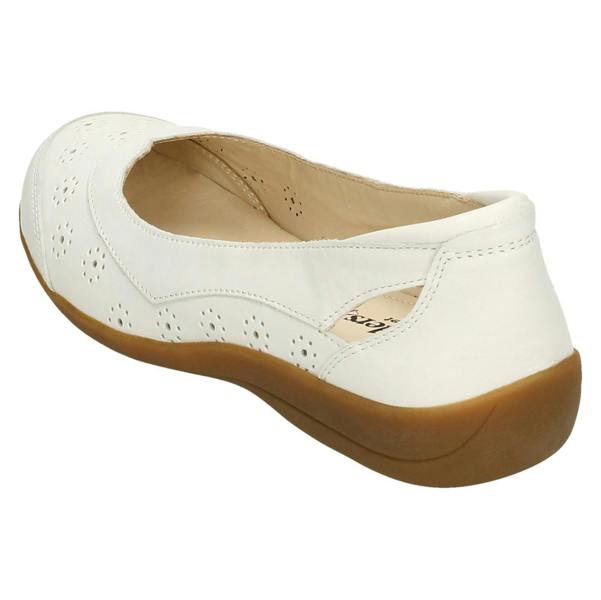 Padders Ladies Padders Cut Out Ballerina Flats Demi 2