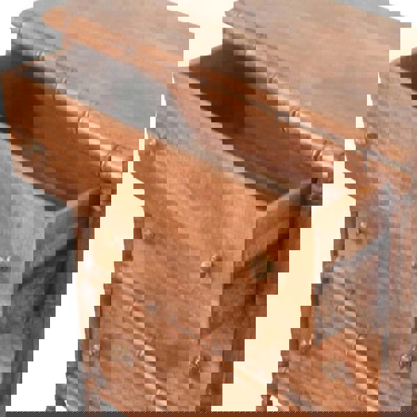 Artisan Furniture Solid Wood Bamboo Carved 3-Drawer Chest