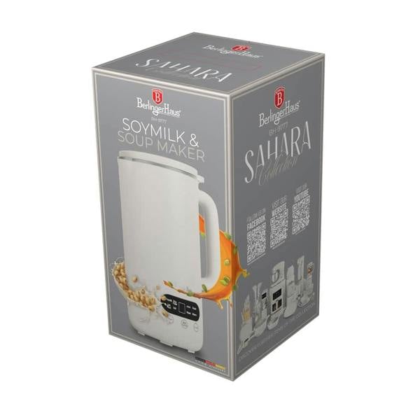Berlinger Haus BH9777 – Soymilk & Soup Maker 1.0L, Cream | Sahara