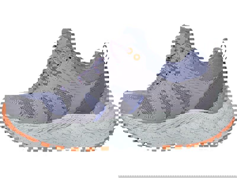 Karrimor Kestrel Womens Casual Walking Trail Hiking Outdoor Trainers, Grey and Purple athletic women's hiking shoes with breathable mesh and cushioned sole for outdoor activities.