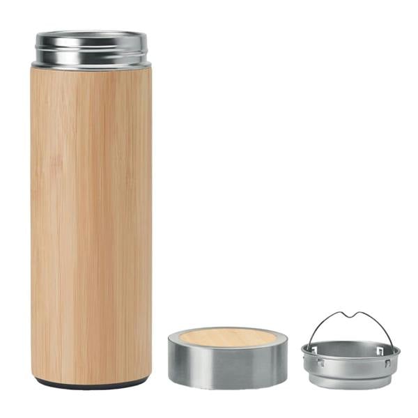 MidOcean Batumi Bamboo Double Wall 400ml Flask - Wood - 