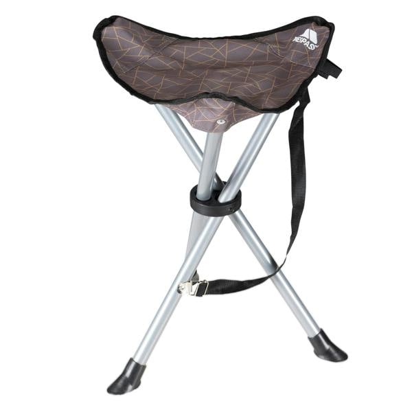Trespass Ritchie Tripod Camping Stool/Chair - Storm Grey Print - 