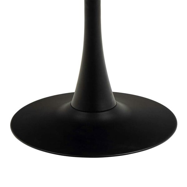 Furniture To Go Malta Ceramic Round Dining Table in Black 90x75cm