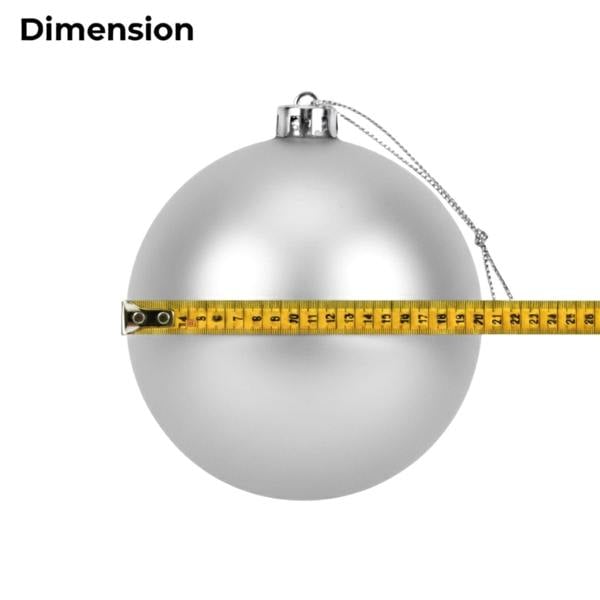 2cm Matte Silver Christmas Bauble for Elegant Tree and Home Festive Display image 9