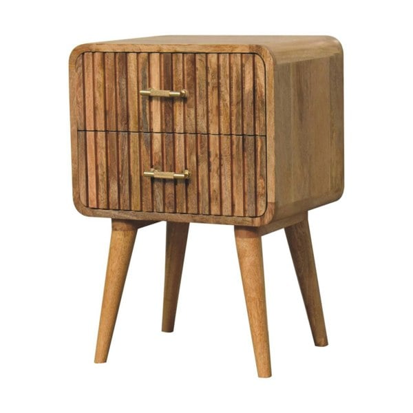 Artisan Furniture T-bar Ridged Bedside